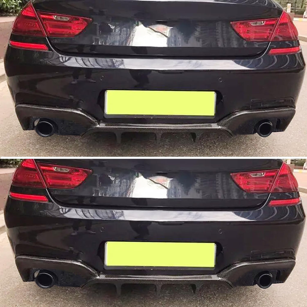 Rear Lip Compatibility with 2012-2018 6 Series F06 F12 F13 640i 650i M Sport Rear Bumper Chin - front detail view