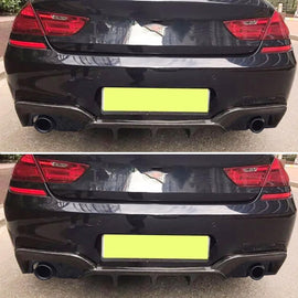 Rear Lip Compatibility with 2012-2018 6 Series F06 F12 F13 640i 650i M Sport Rear Bumper Chin - front detail view