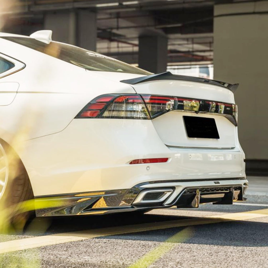 Spoiler Compatibility with 2023-2025 Accord 11th Gen Yofer Style Rear Highkick Trunk Wing Lid - front detail view