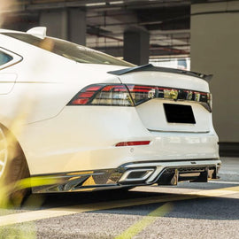 Spoiler Compatibility with 2023-2025 Accord 11th Gen Yofer Style Rear Highkick Trunk Wing Lid - front detail view