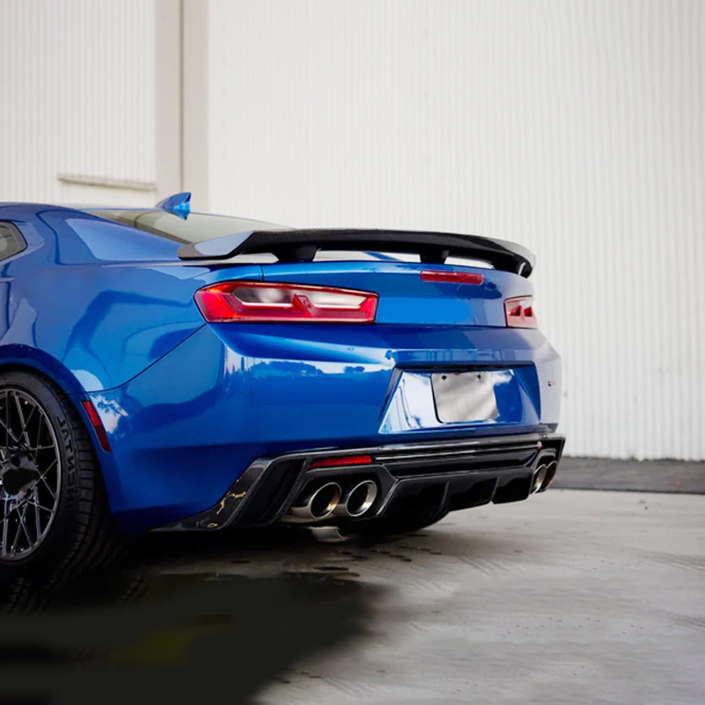 Spoiler Compatibility with 2016-2023 Camaro LS LT1 LT SS RS ZL1 Style Rear High Wing Trunk Lid - front detail view