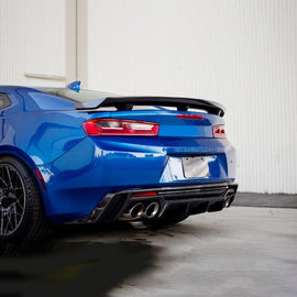 Spoiler Compatibility with 2016-2023 Camaro LS LT1 LT SS RS ZL1 Style Rear High Wing Trunk Lid - front detail view