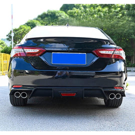 Rear Lip Bumper Diffuser Compatibility with 2018-2022 Camry Rear Bumper Body Splitter Valance Lip - front detail view