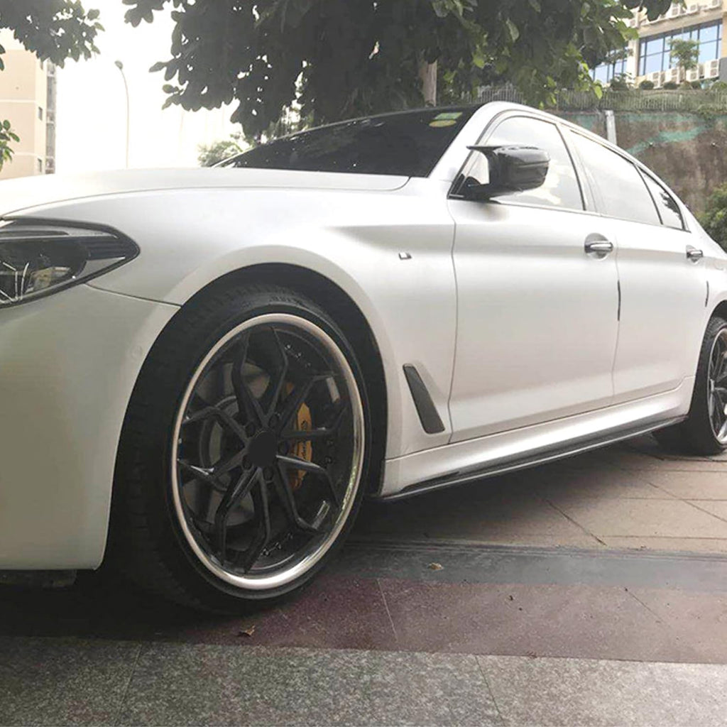Side Skirts Compatibility with 2017-2022 5 Series G30 G31 F90 M5 Rocker Panel Line Door Extension - front detail view