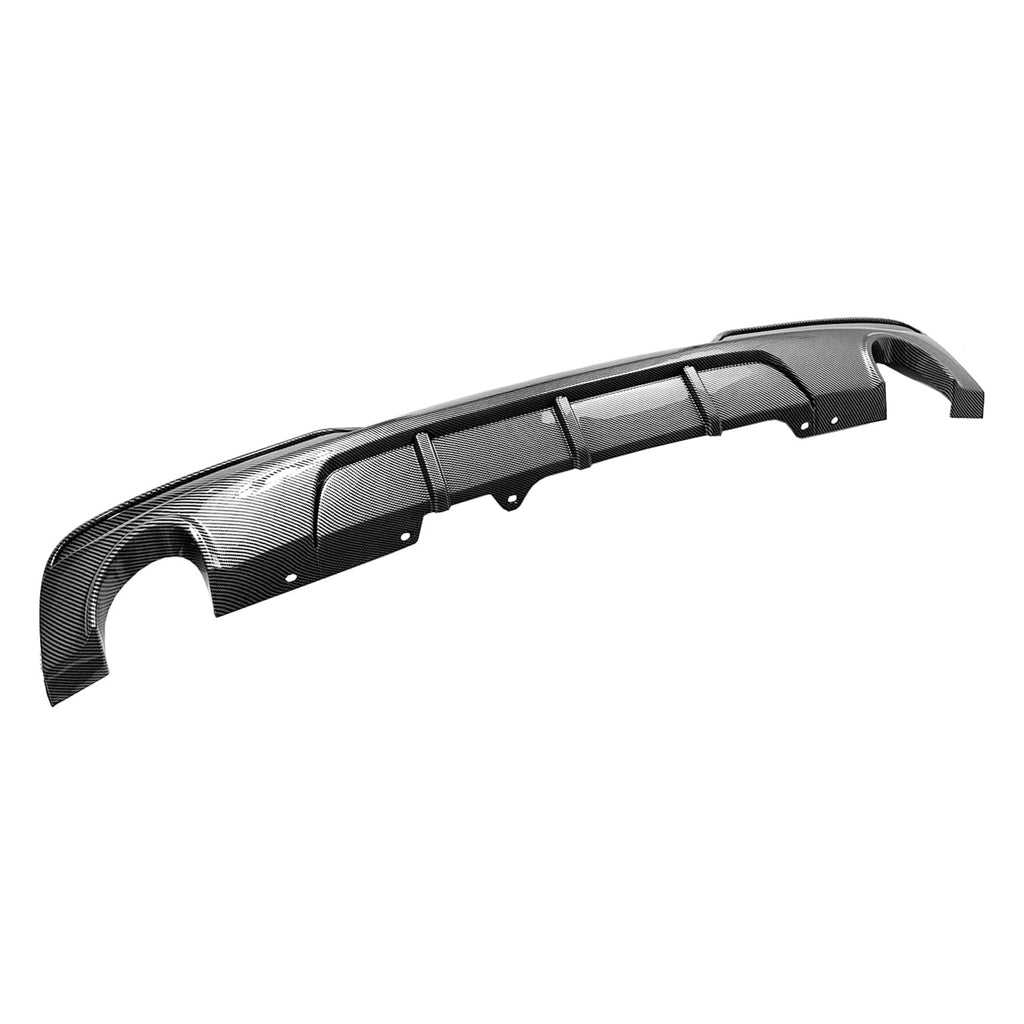 Rear Diffuser Compatibility with 2011-2016 5 Series F10 535i M Sport MP Style Rear Bumper Chin Lip - front detail view