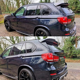 Rear Roof Spoiler Compatibility with 2014-2018 F15 F85 X5 X5M Rear Trunk Spliter Wing Lid (Carbon - front detail view