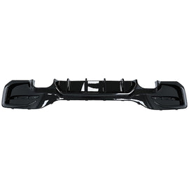 Rear Diffuser Compatibility with 2015-2019 1 Series F20 F21 M Sport Rear Bumper Chin Diffuser Lip - front detail view