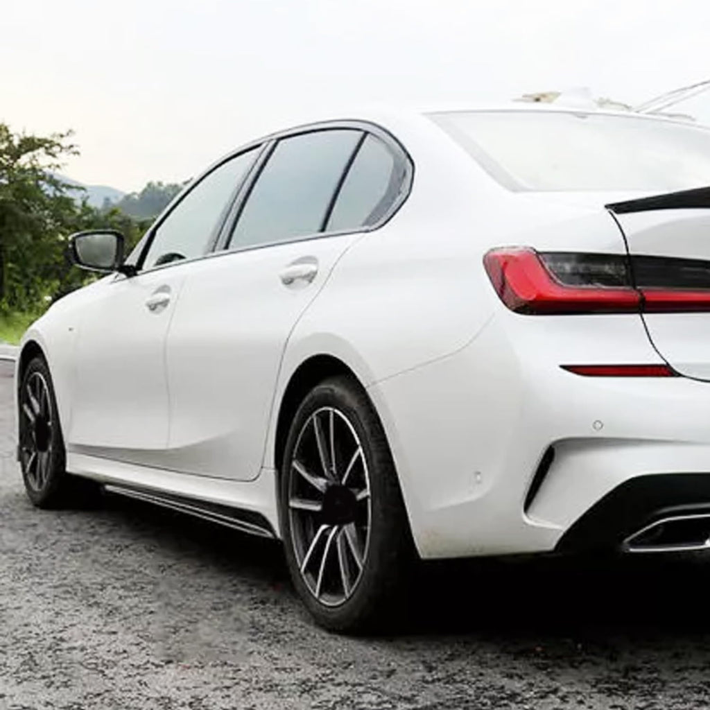 Side Skirts Compatibility with 2019-2022 3 Series G20 G28 M Sport Rocker Panel Line Door Extension - front detail view