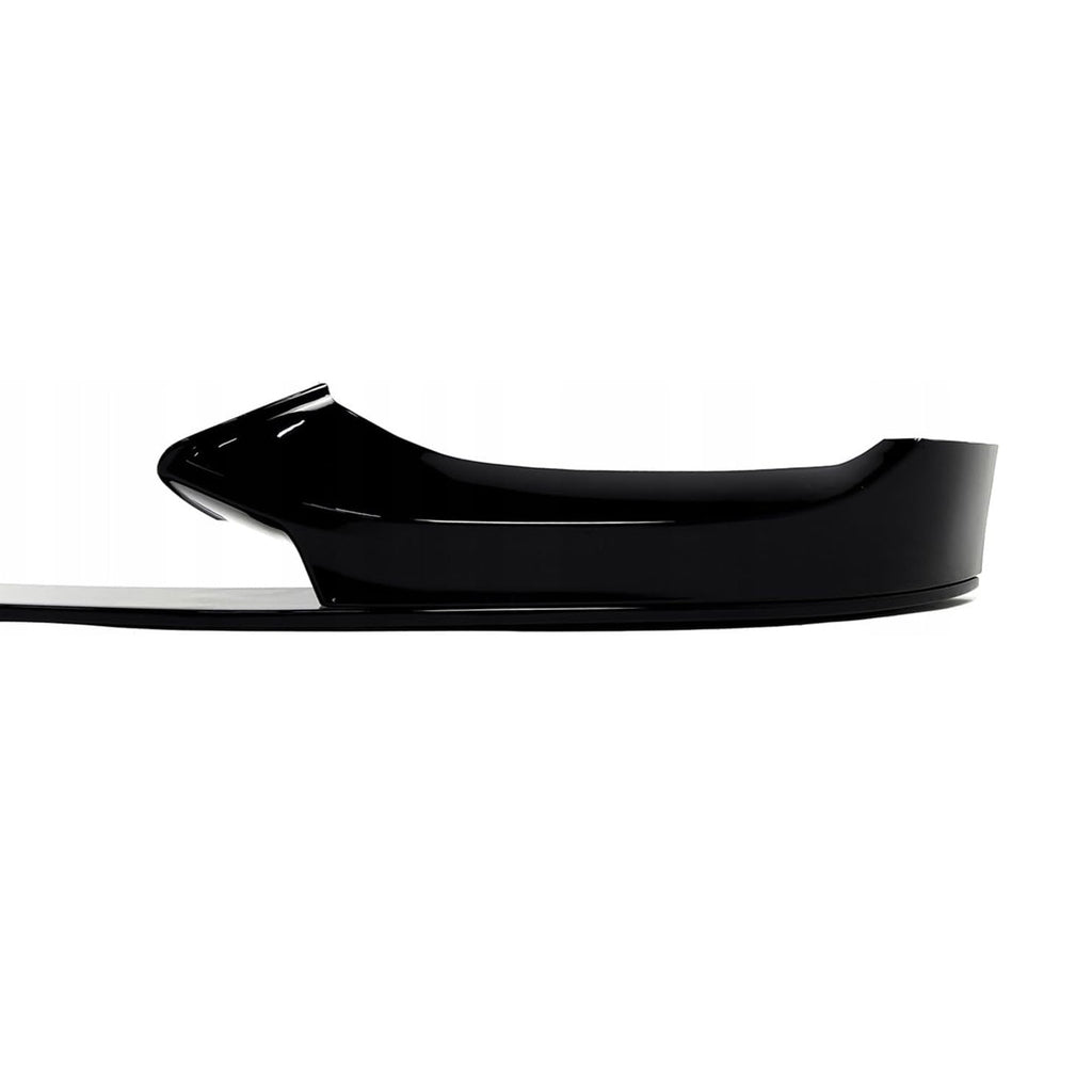 2015-2019 1 Series F20 F21 M Sport MP Styel Front Bumper Chin Lip Splitter Spoiler Kit (Gloss Black) - front detail view
