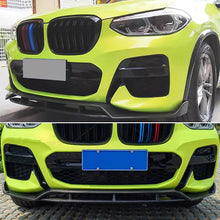 Load image into Gallery viewer, 2018-2020 X3 X4 G01 G02 M Sport Front Chin Diffuser Lip Air Dam ABS Splitter Spoiler (Carbon Fiber Style) - front detail view