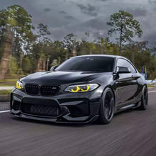 Load image into Gallery viewer, Front Bumper Lip Compatibility with 2019-2021 F87 M2 CS Style Front Chin Diffuser Lip Air Dam - front detail view