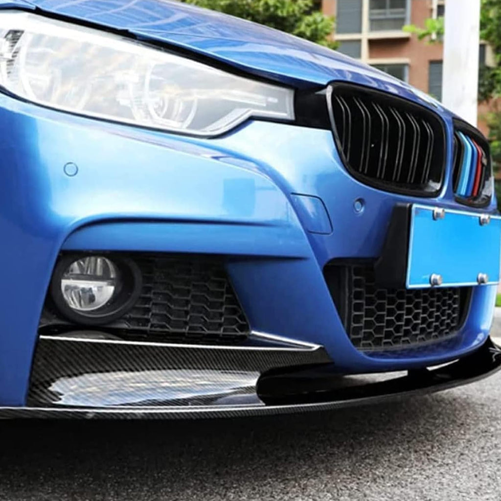 Front Lip Compatibility with 2012-2018 3 Series F30 320i 328d 330i 340i M Sport Front Bumper Chin - front detail view