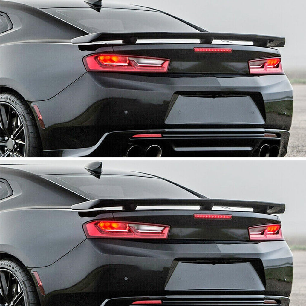 Spoiler Compatibility with 2016-2023 Camaro LS LT1 LT SS RS ZL1 Style Rear High Wing Trunk Lid - front detail view