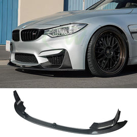 2014 2015 2016 2017 2018 2019 2020 BMW M3 F80 M4 F82 F83 MP Style Front Bumper Chin Lip Spoiler - front detail view