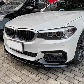 Front Lip Compatibility with 2017-2020 5 Series G30 G31 M Sport Front Bumper Diffuser Chin Lip - front detail view