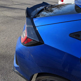 Spoiler Compatibility with Civic 2016-2021 Hatchback 10 X Generation 5Dr Type-R EX EX-L LX Sport - front detail view