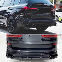 Load image into Gallery viewer, Rear Diffuser Compatibility with 2019-2023 X7 G07 M Sport Rear Bumper Chin Diffuser Lip Kit Spoiler - front detail view