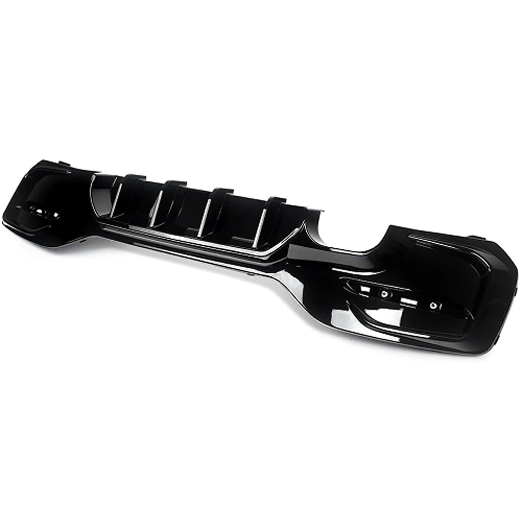 Rear Diffuser Compatibility with 2015-2019 1 Series F20 F21 M Sport Rear Bumper Chin Diffuser Lip - front detail view