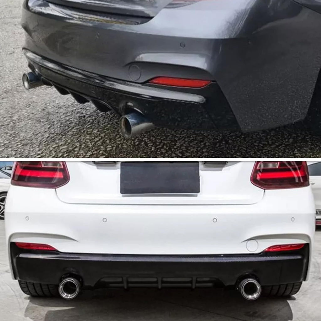 Compatibility with BMW F22 2 Series 2014-2020 M Sport Rear Bumper Lip Diffuser Lower Tail Bumper - front detail view