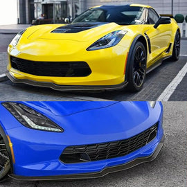 Side Skirts Compatibility with 2020-2023 Corvette C8 Rocker Panel Door Extension Lips Pair Diffuser - front detail view