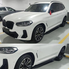 Load image into Gallery viewer, Side Skirts Compatibility with 2018-2023 X3 X3M G01 X4 X4M G02 Rocker Panel Door Extension Lips - front detail view