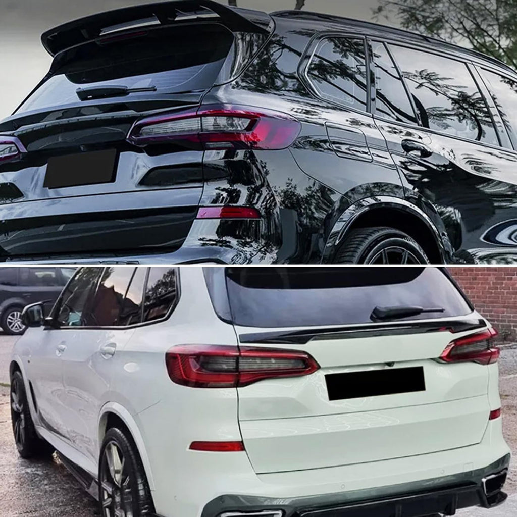 2019-2023 X5 G05 M Sport Tailgate mid Spoiler Wing Compatibility Tail Mid Rear Middle Spoiler Boot - front detail view