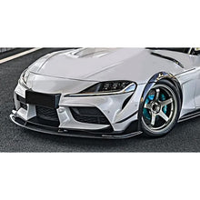 Load image into Gallery viewer, Front Lip Compatibility with 2020-2022 Supra GR A90 A91 Front Splitter Bumper Chin Lip Gloss Black - front detail view