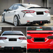 Load image into Gallery viewer, Rear Diffuser Lip Compatibility with 2018-2023 Camry SE XSE Yofer Style V2 LED Rear Bumper - front detail view