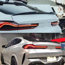 Load image into Gallery viewer, Spoiler Compatibility with 2020-2023 X6 G06 M Sport Rear Trunk Spoiler Wing Lid Splitter Bodykit - installed fitment view