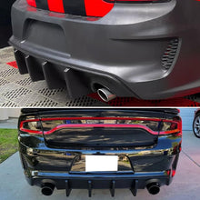 Load image into Gallery viewer, Rear Diffuser Lip Compatibility with 2020-2024 Charger Widebody SRT Hellcat Scat Pack Rear Bumper - front detail view