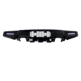 Front Bumper Compatibility with 2015-2017 F-150 Front Bumper Lip Spoiler Splitter Replace With Fog - front detail view