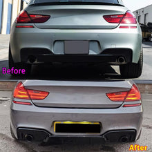 Load image into Gallery viewer, Rear Lip Compatibility with 2012-2018 6 Series F06 F12 F13 640i 650i M Sport Rear Bumper Chin - front detail view