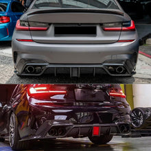 Load image into Gallery viewer, Rear Diffuser Lip Compatibility with 2019-2022 3 Series G20 330i M340i Sport Rear Bumper Diffuser - front detail view