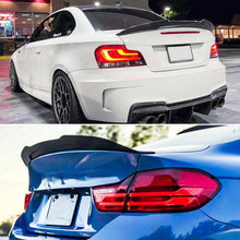 Load image into Gallery viewer, Rear Spoiler Compatibility with 2007-2013 1 Series E82 125i 128i 135i Coupe PSM Style Rear Trunk - front detail view
