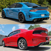 Load image into Gallery viewer, Rear Diffuser Compatibility with 2015-2024 Charger SRT Non-Widebody Models Rear Bumper Chin - installed fitment view