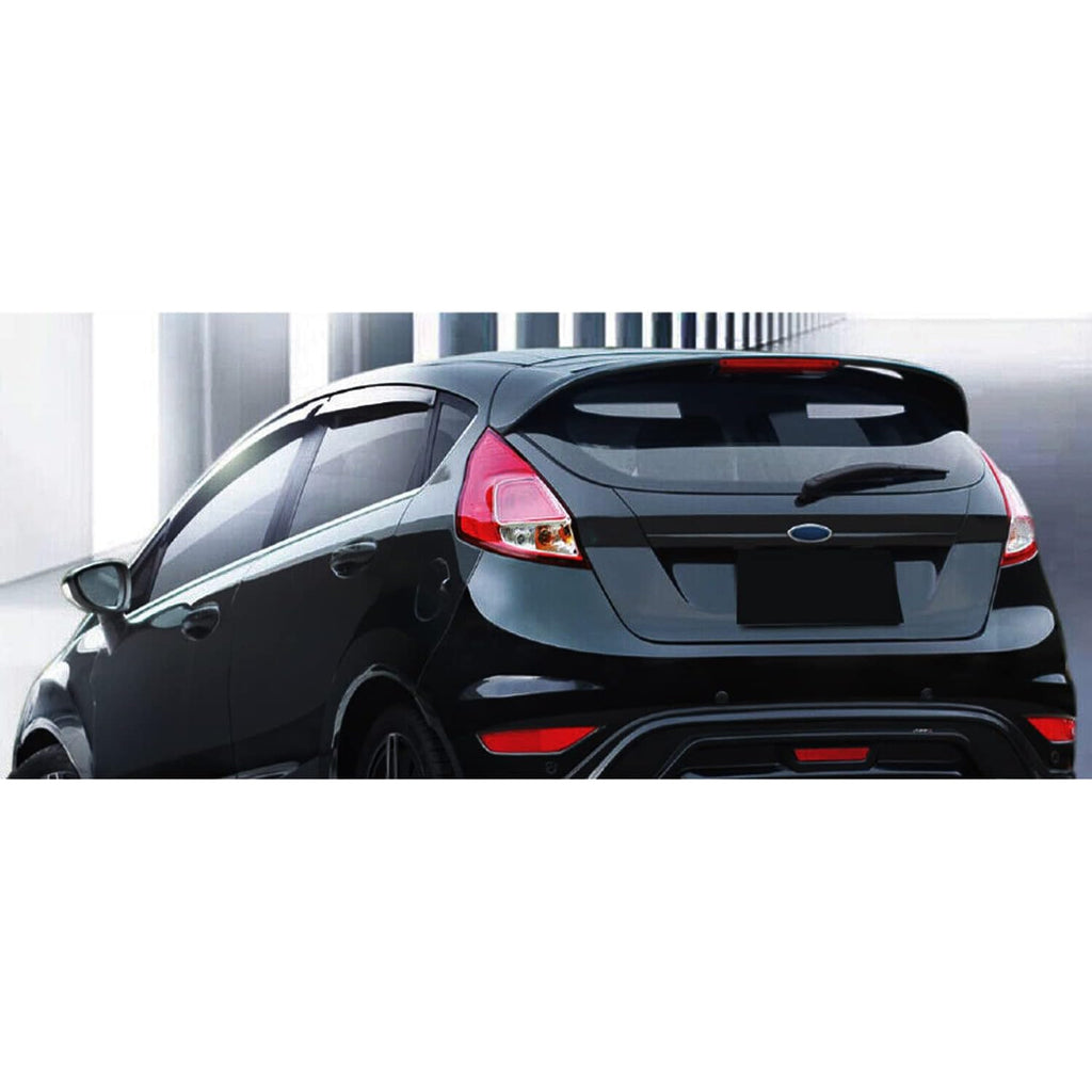 Compatibility with 2009-2018 Fiesta ST Style Roof Spoiler Rear Window Boot Roof Spoiler Wing Rear - installed fitment view