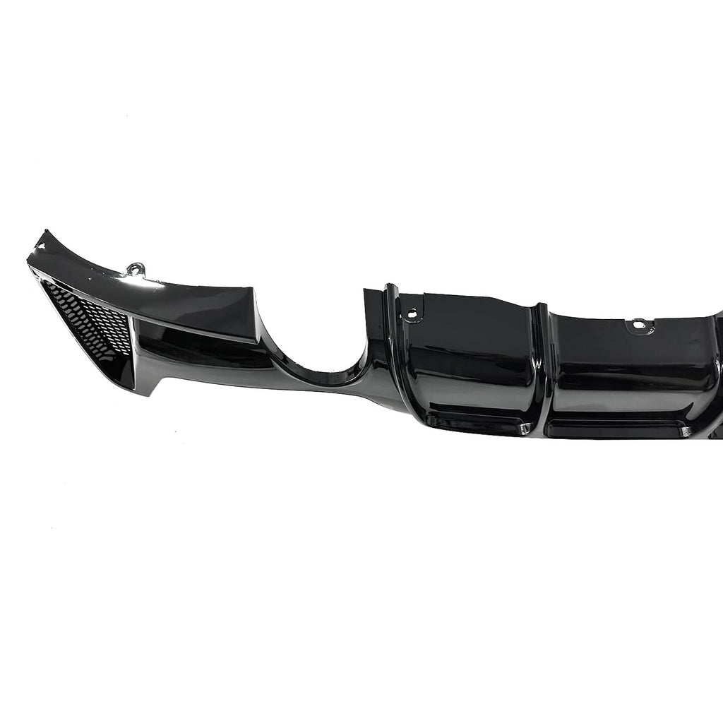 Compatibility with 2014-2020 BMW 4 Series F32 F33 F36 M Sport Rear Diffuser Bumper Chin Lip Gloss - installed fitment view