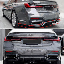 Load image into Gallery viewer, Rear Diffuser Compatibility with 2019-2022 7 Series G11 G12 M Sport Rear Bumper Chin Diffuser Kit - installed fitment view