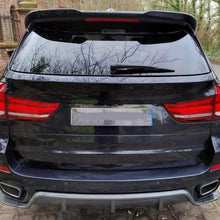 Load image into Gallery viewer, Rear Roof Spoiler Compatibility with 2014-2018 F15 F85 X5 X5M Rear Trunk Spliter Wing Lid (Carbon - installed fitment view