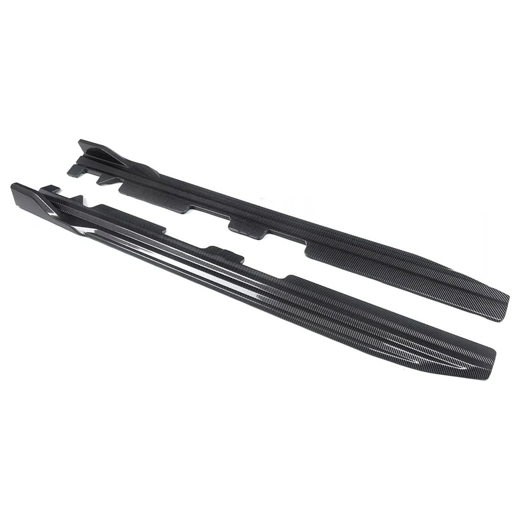 Side Skirts Compatibility with 2018-2023 X3 X3M G01 X4 X4M G02 Rocker Panel Door Extension Lips - installed fitment view