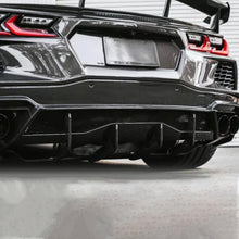 Load image into Gallery viewer, Rear Diffuser Lip Compatibility with 2020-2023 Corvette C8 Z51 Stingray Rear Lower Bumper Chin - installed fitment view