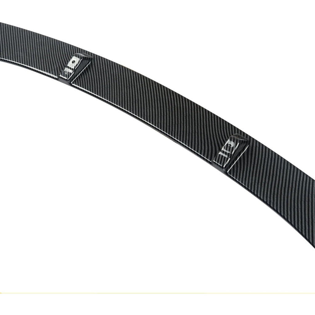 2015-2019 1 Series F20 F21 M Sport MP Styel Front Bumper Chin Lip Splitter Spoiler Kit (Carbon - installed fitment view