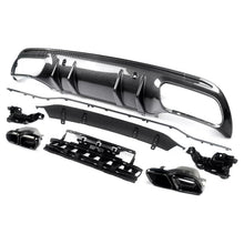 Load image into Gallery viewer, Rear Diffuser Compatibility with 2015-2021 C Class W205 AMG Sedan C300 C43 C63 4Door C63 Style Rear - installed fitment view