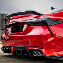 Load image into Gallery viewer, Rear Diffuser Lip Compatibility with 2018-2023 Camry SE XSE Yofer Style V2 LED Rear Bumper - installed fitment view
