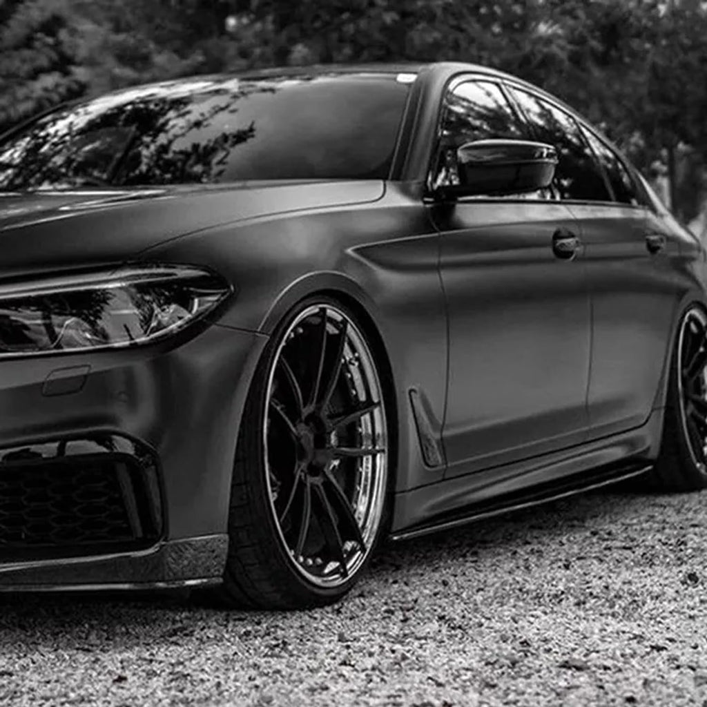 Side Skirts Compatibility with 2017-2022 5 Series G30 G31 F90 M5 Rocker Panel Line Door Extension - installed fitment view
