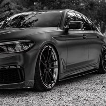 Load image into Gallery viewer, Side Skirts Compatibility with 2017-2022 5 Series G30 G31 F90 M5 Rocker Panel Line Door Extension - installed fitment view