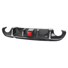 Load image into Gallery viewer, Compatibility with 2014-2017 Q50 Rear Bumper Lip Spoiler Lower Diffuser with Brake Light Carbon - installed fitment view