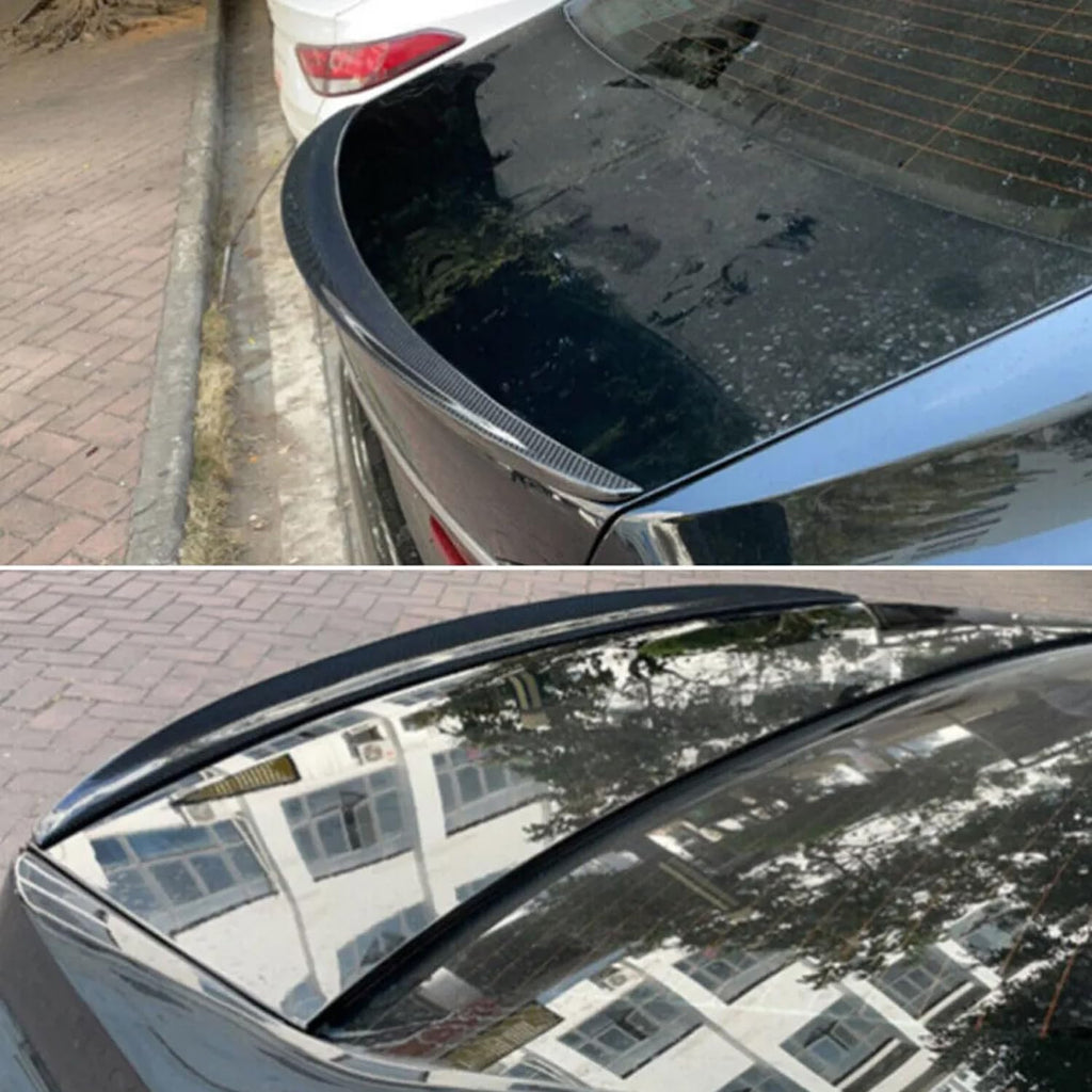 Rear Spoiler Compatibility with 2016-2022 7 Series G11 G12 740i 750i MP Style Rear Trunk Wing Lid - installed fitment view
