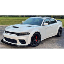 Load image into Gallery viewer, Front Lip Compatibility with 2020-2023 Charger SRT Hellcat Scat Widebody Front Bumper Chin Lip - installed fitment view