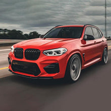Load image into Gallery viewer, Front Bumper Lip Compatibility with 2019-2021 X3M F97 X4M F98 M Competition Sport Front Diffuser - installed fitment view